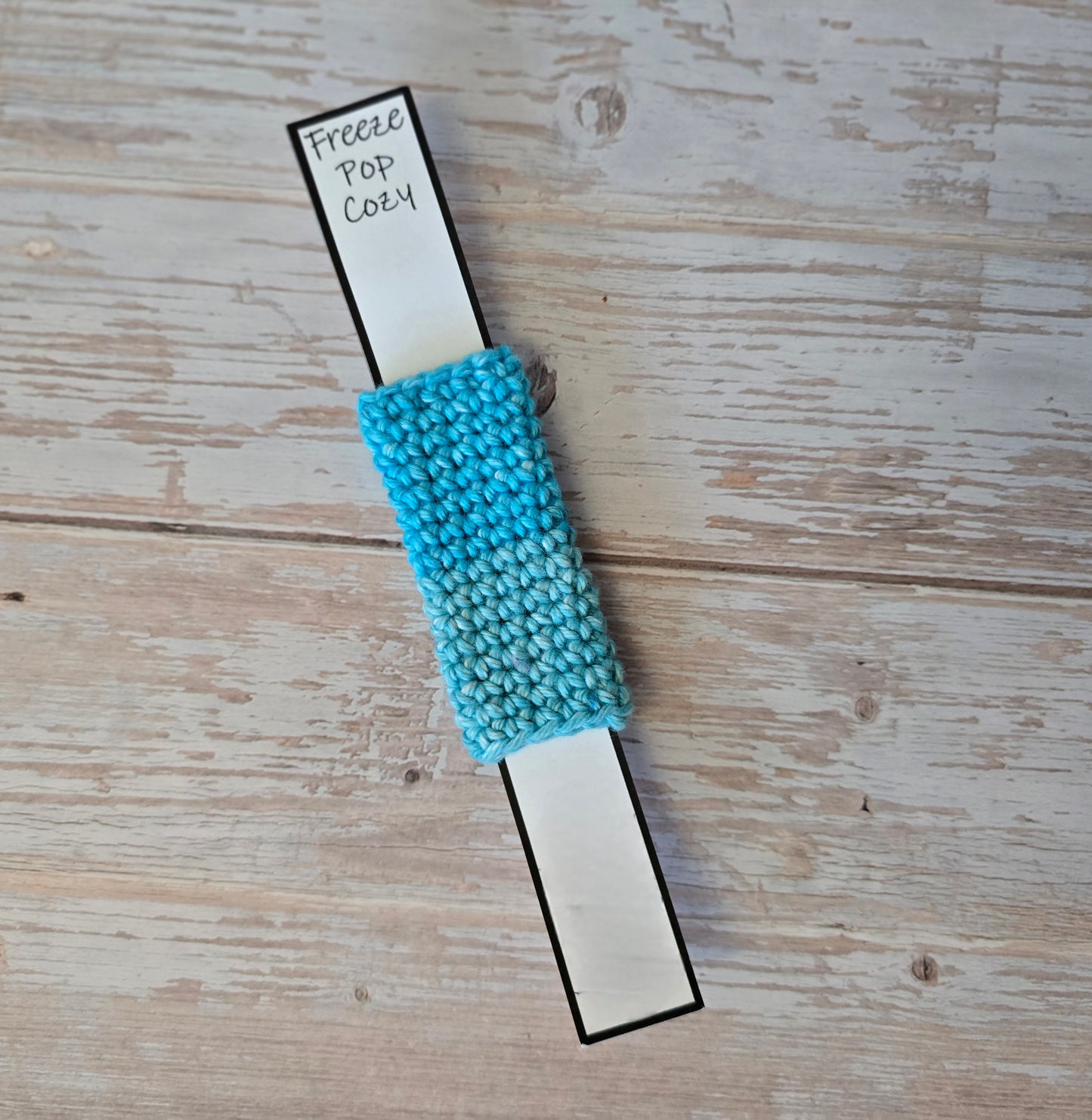 Freeze Pop Cozy, crochet, handmade