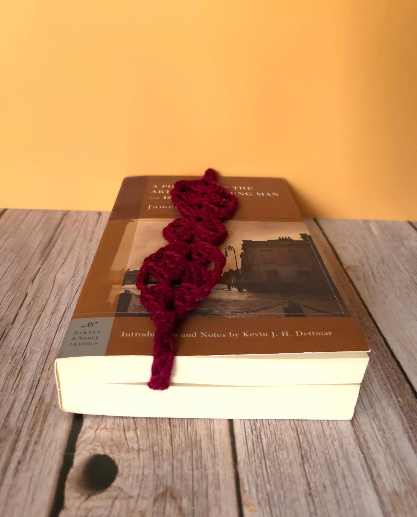 Crochet Bookmark, granny square, leaf, handmade