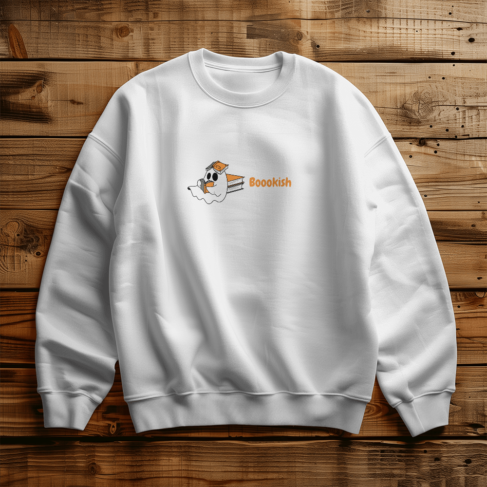 Boookish Ghost Sweatshirt, crewneck