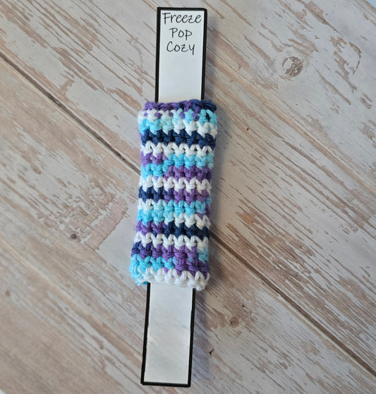 Freeze Pop Cozy, crochet, handmade